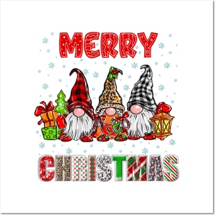 Merry Christmas Gnome Family Funny Xmas Tree Women Men Kids Posters and Art